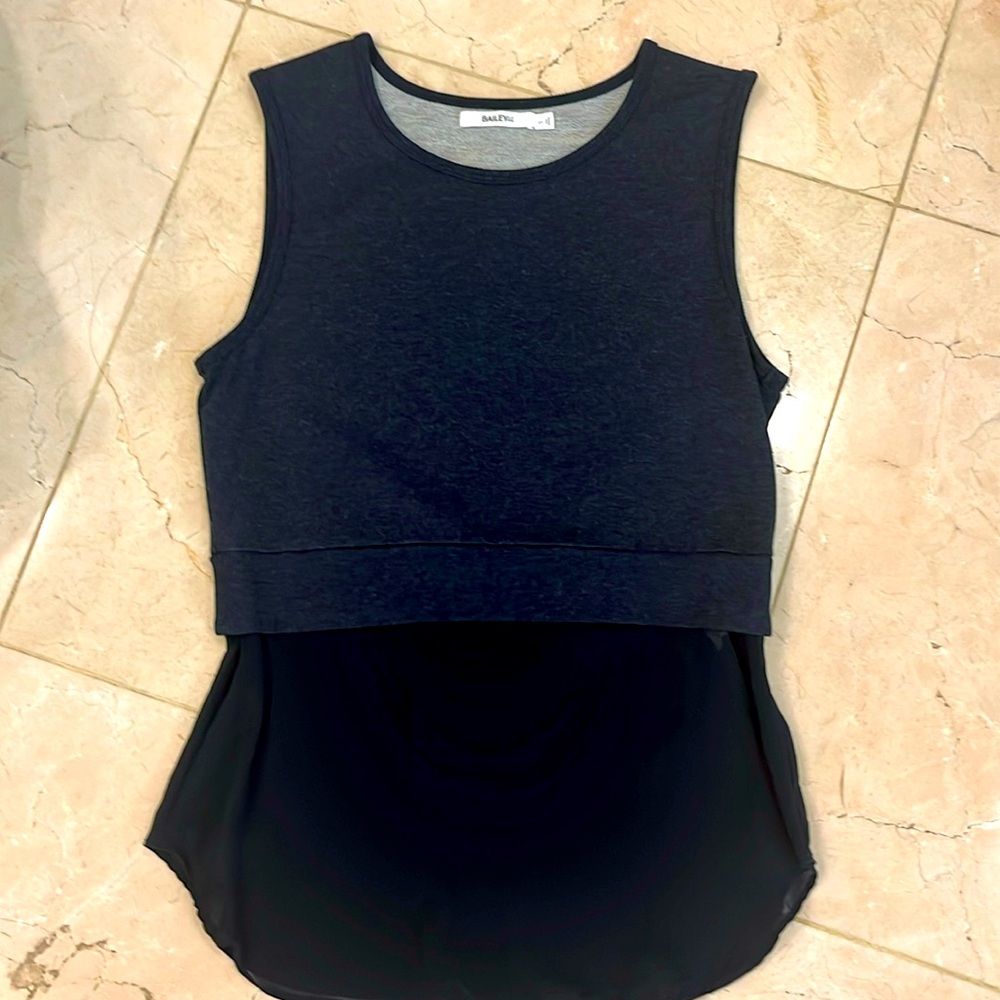 Tank, sheer on bottom